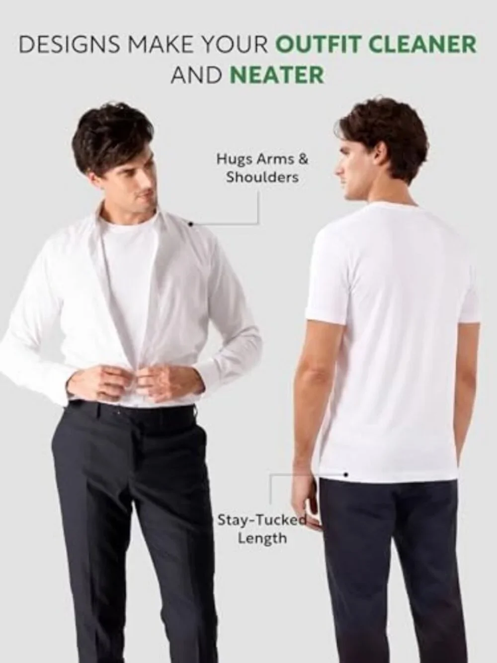 Men's Bamboo Rayon Breathable Crew Neck Undershirts - 3/5 Pack, Soft